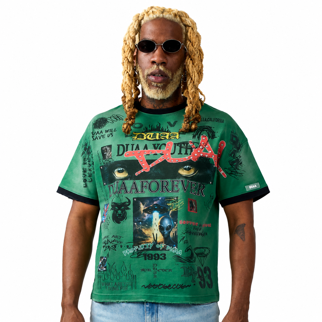 Men's Duaa Amazon T-Shirt Green Amazon-Grn