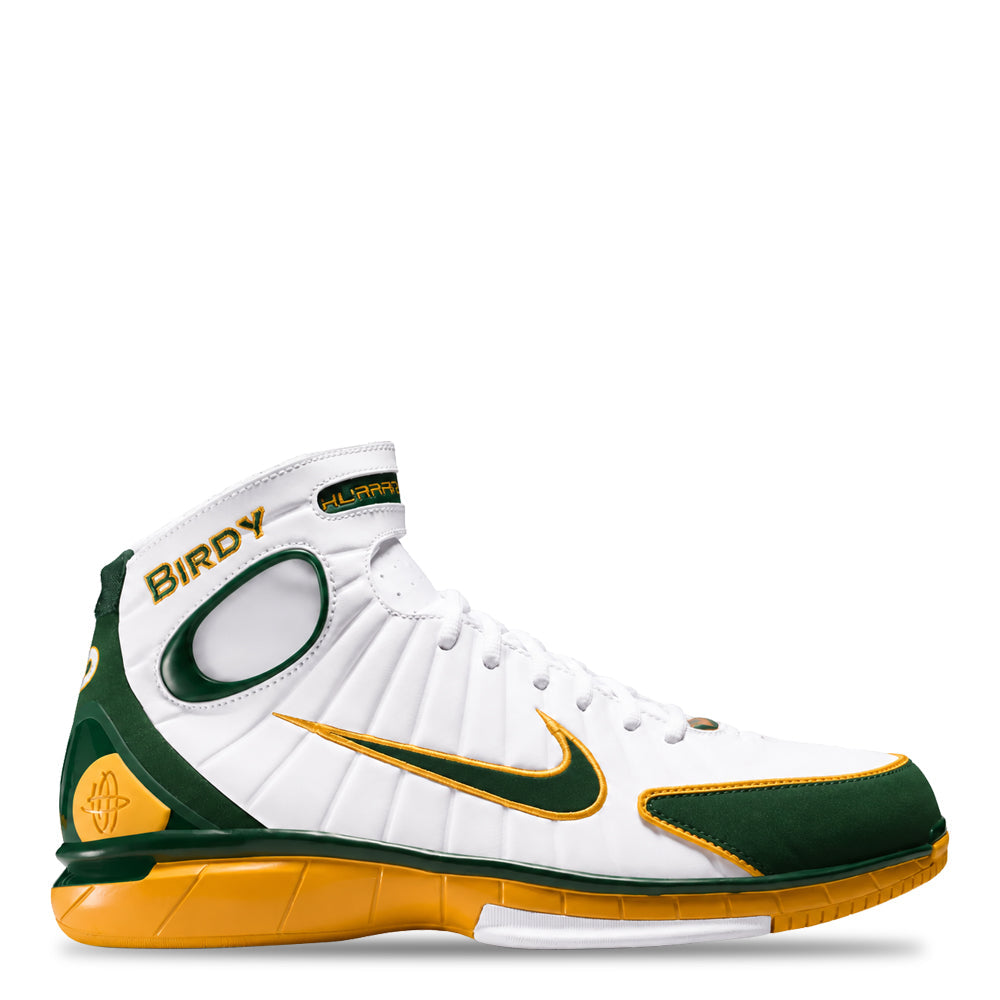 Men's Nike Air Zoom Huarache 2K4 Sue Bird White/Deep Forest-Canyon Gold IW1884-100