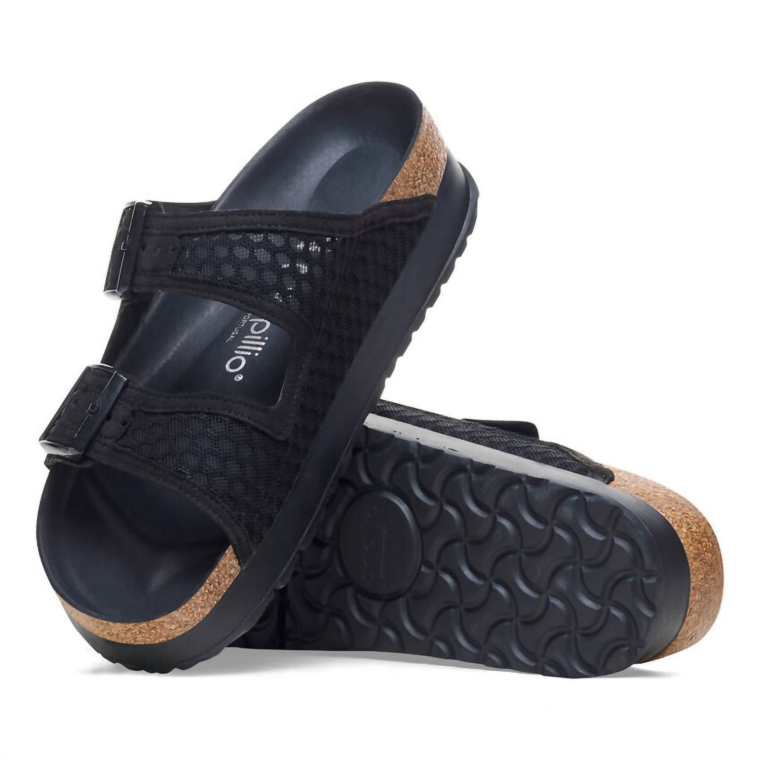 Women's Arizona Flex Platform Sandal In Black Mesh