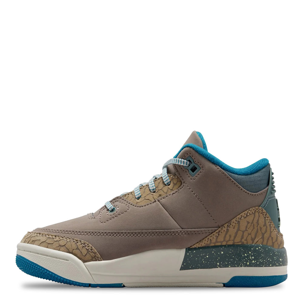 Air Jordan 3 Retro - Olive Grey - Little Kids' Sneakers