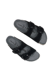 Ballet-Inspired Arizona Sandal with Gingham Cork Footbed