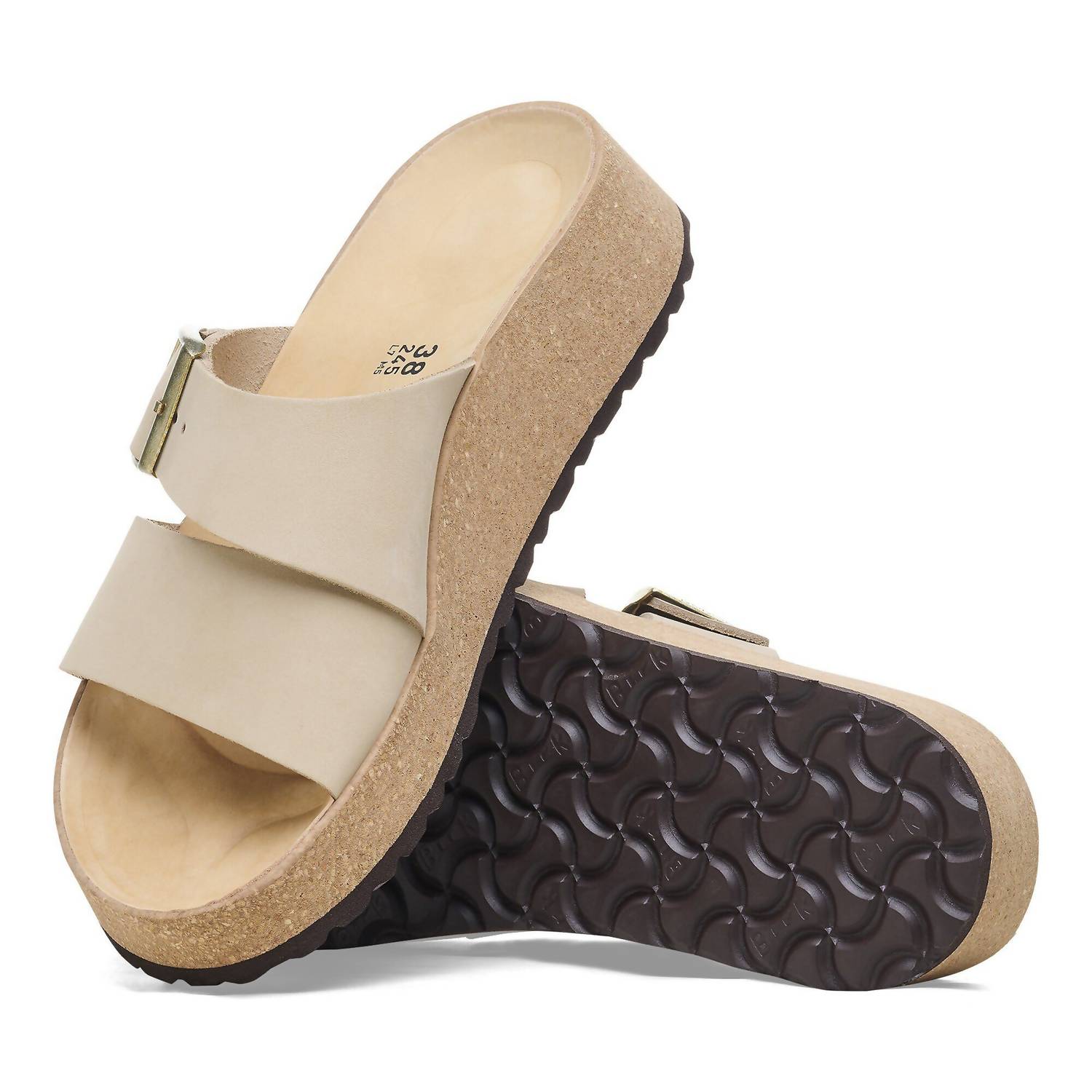Women's Almina Nubuck Leather Sandals In Sandcastle