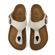 Women's Gizeh Big Buckle Rivet Logo Vegan Sandals In Eggshell
