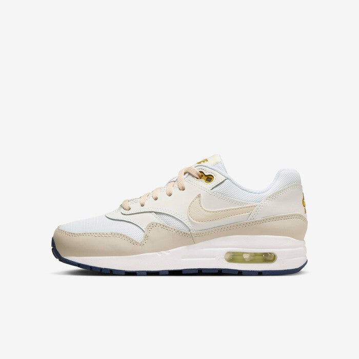 Kids Nike Air Max 1 DZ3307-103 Sneaker White Bronzine Lifestyle Shoes DWA105