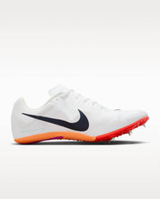Unisex Zoom Rival Sprint Track Shoes In White/obsidian-Bright Crimson