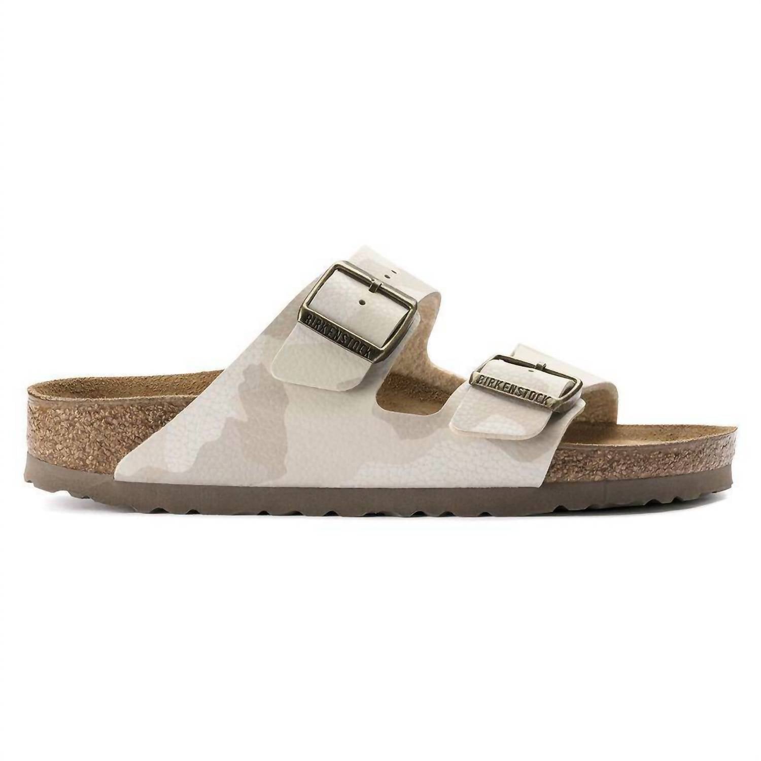 Women's Arizona Desert Soil Hard Footbed In Camo Sand Birko Flor