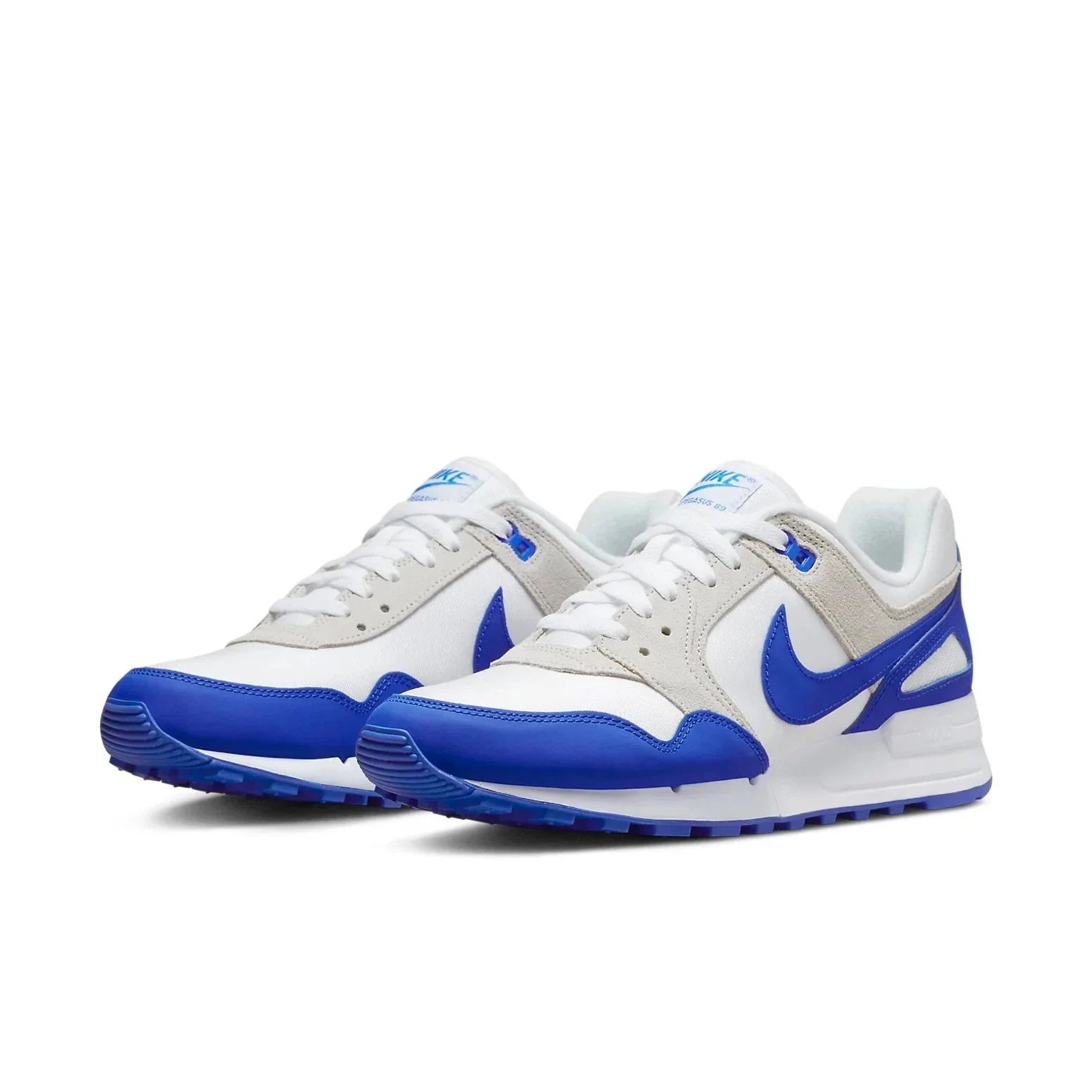 Men's Nike Air Pegasus 89 FN3415-100 Sneakers White Racer Blue Running Shoes