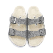 Girl's Arizona Rivet Wool Felt Sandals In Light Grey