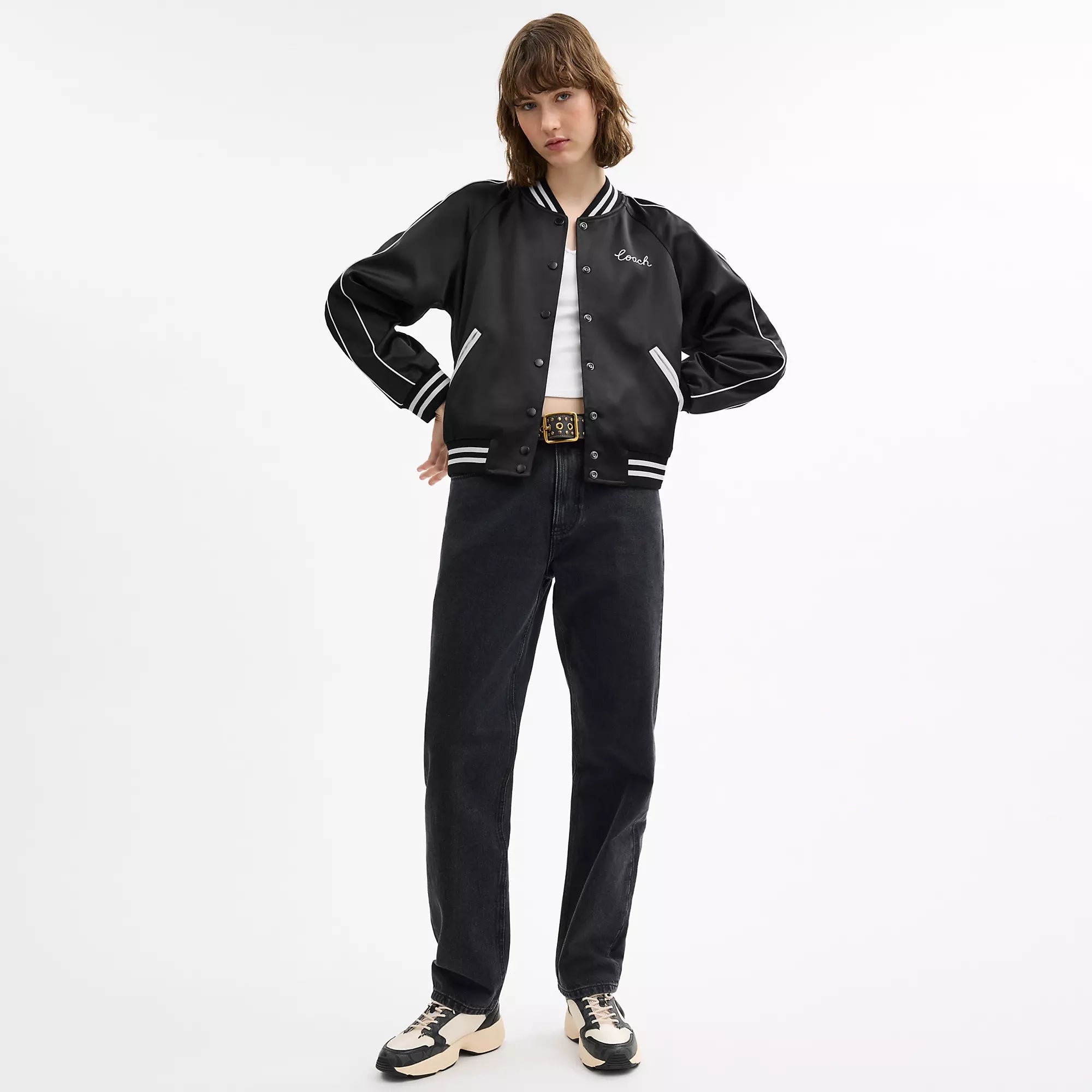 Coach Outlet Reversible Signature Souvenir Varsity Jacket