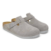 Women's Boston Suede Leather In Stone Coin