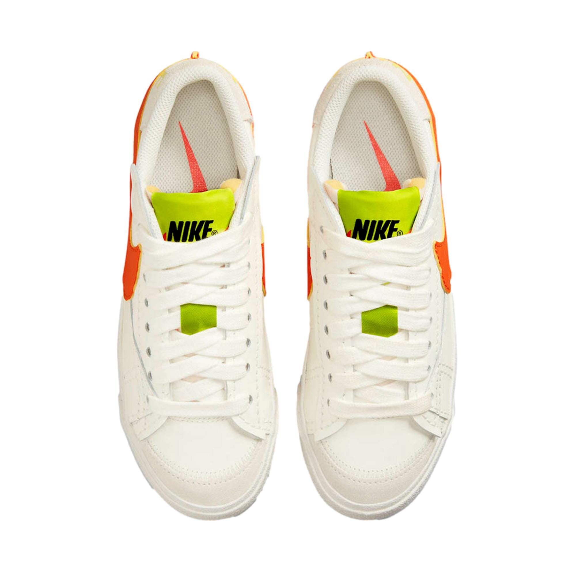 Nike Blazer Low '77 Jumbo Sail / Rush Orange - Atomic Green  DQ1470-103 Women's