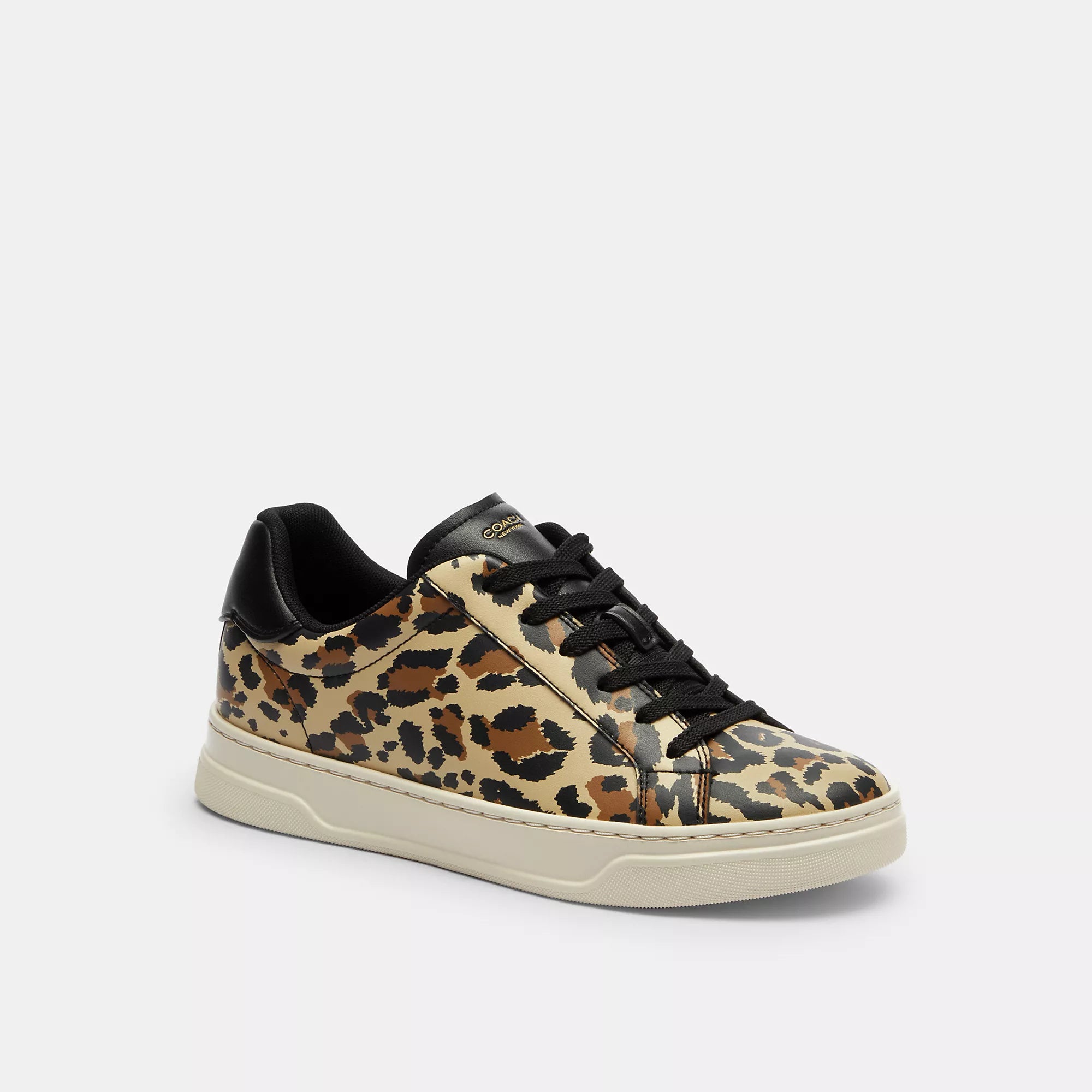 Coach Outlet High Line Sneaker With Leopard Print