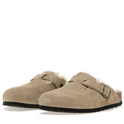 Women's Boston Shearling Clogs In Taupe