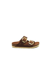 Women's Arizona Big Buckle Narrow Sandals In Cognac