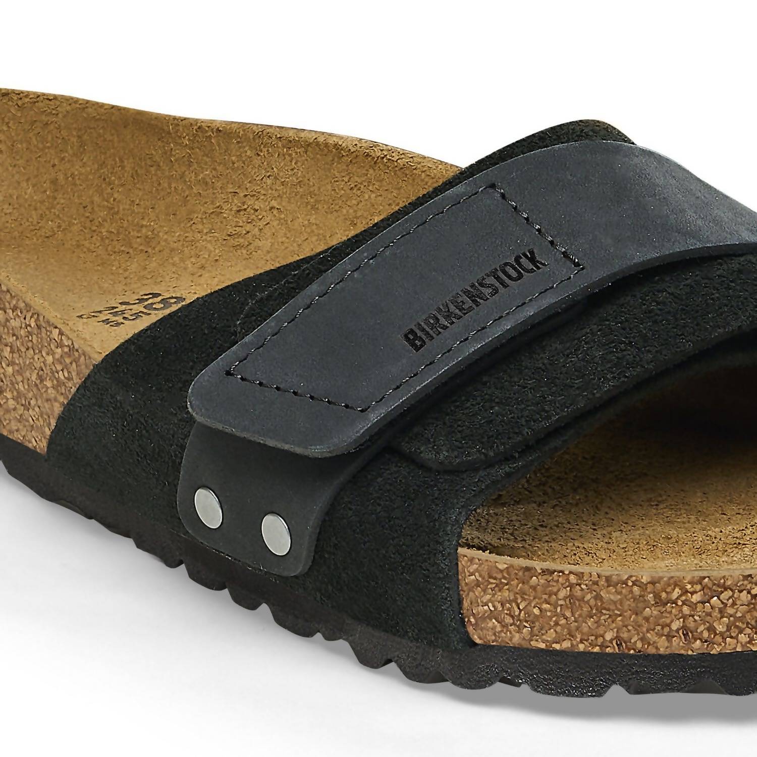 Unisex Oita Modern Sandal In Black Suede