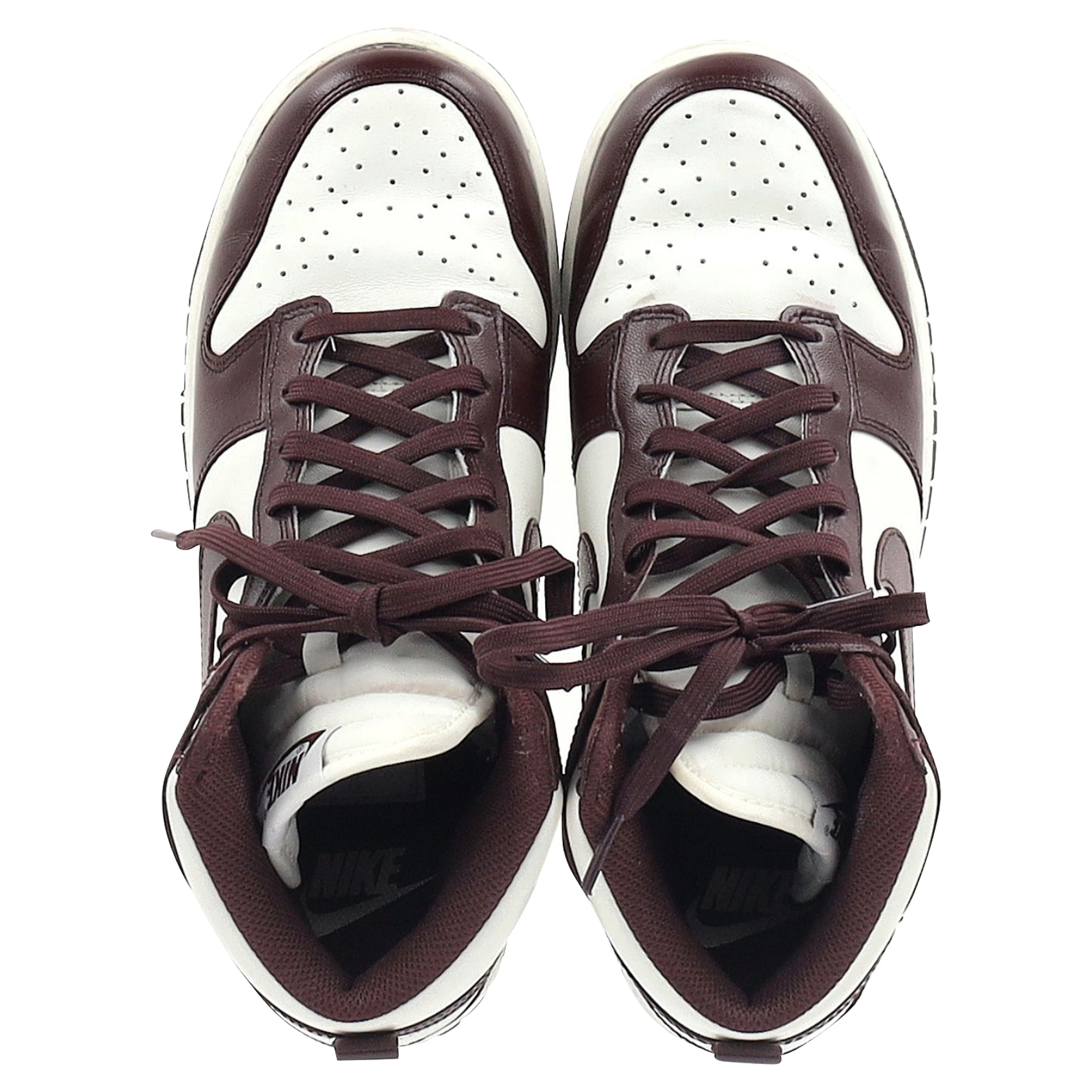 Nike Dunk High Burgundy Crush Sneakers in Burgundy Leather