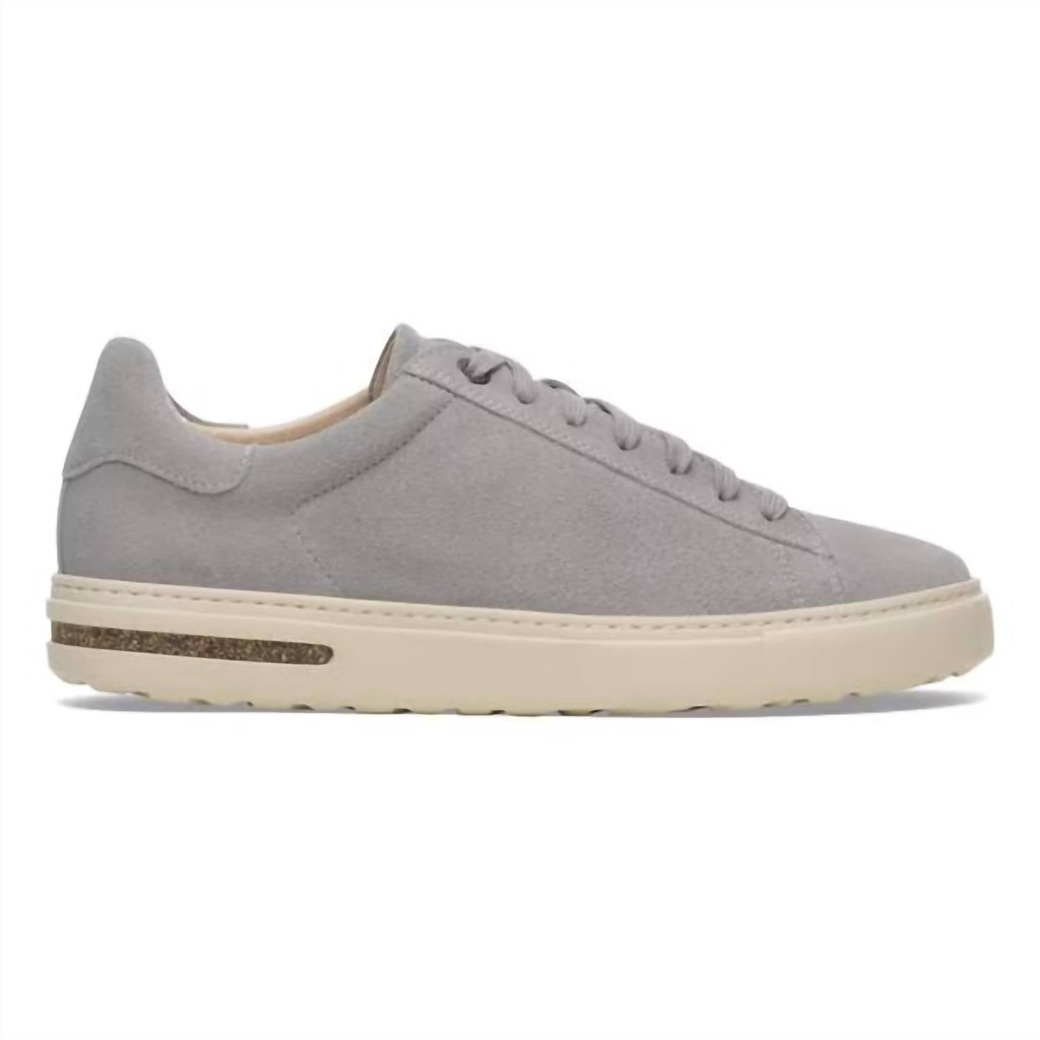 Unisex Bend Low Suede Leather Shoes In Stone Coin