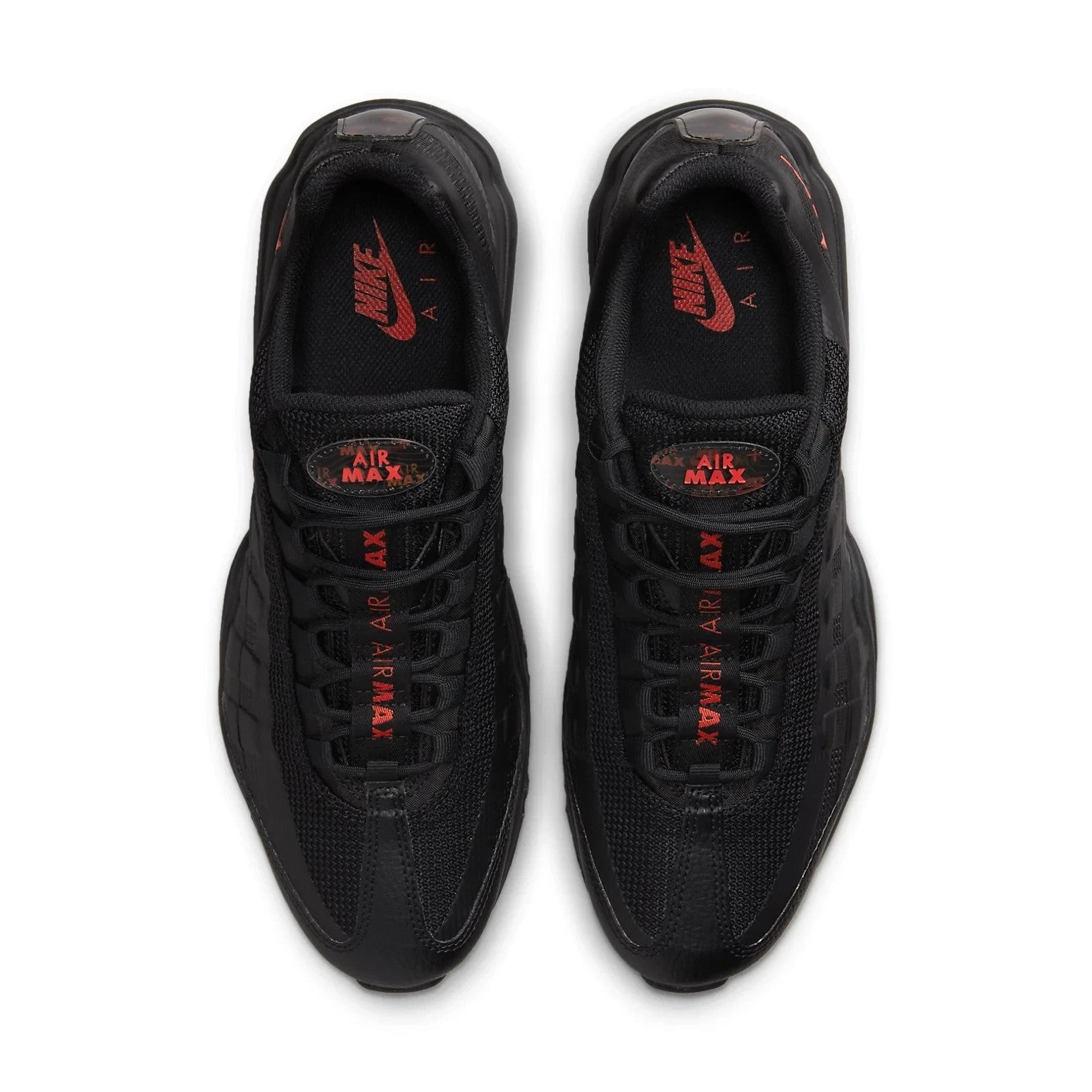 Men's Nike Air Max 95 Ultra DX2658-001 Sneakers Black Habanero Red Running Shoes