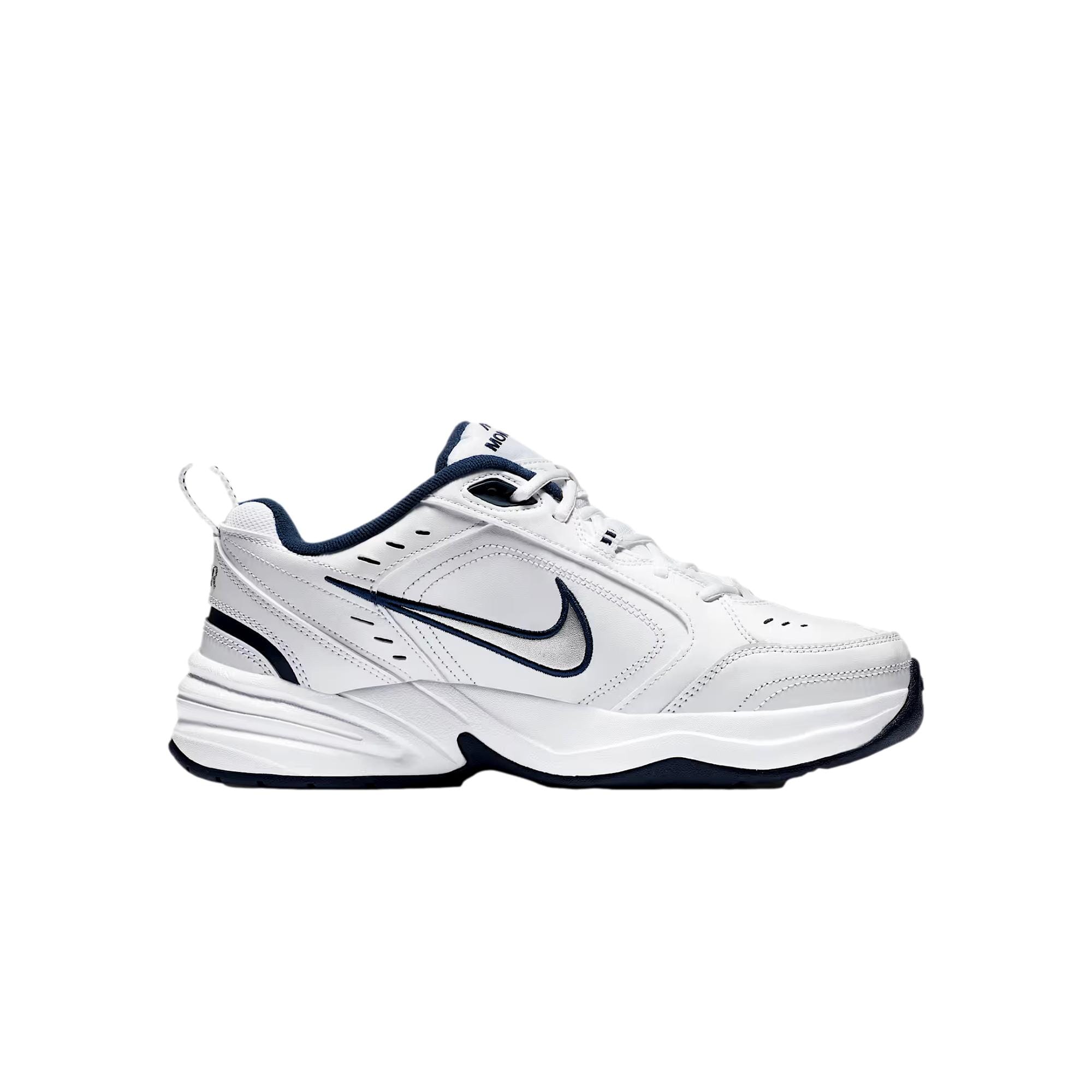 Men's Nike Air Monarch IV White / Metallic Silver 415445-102
