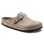 Unisex Birkenstock Boston Soft Footbed 1018147 Brown Leather Clog RHS4841