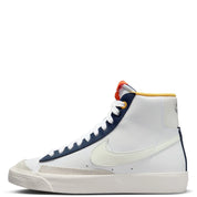 Youth Nike Blazer Mid ' FN6966- White Midnight Navy Grade School Shoes HTAT2