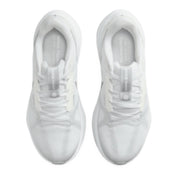 Women's Air Zoom Structure 25 Shoes In White/pure Platinum/metallic Silver