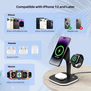 5-in-1 Wireless Fast Multi Device Charging Station with Night Light