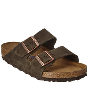 Birkenstock Men's Arizona Soft Footbed Suede Leather Sandal, 40
