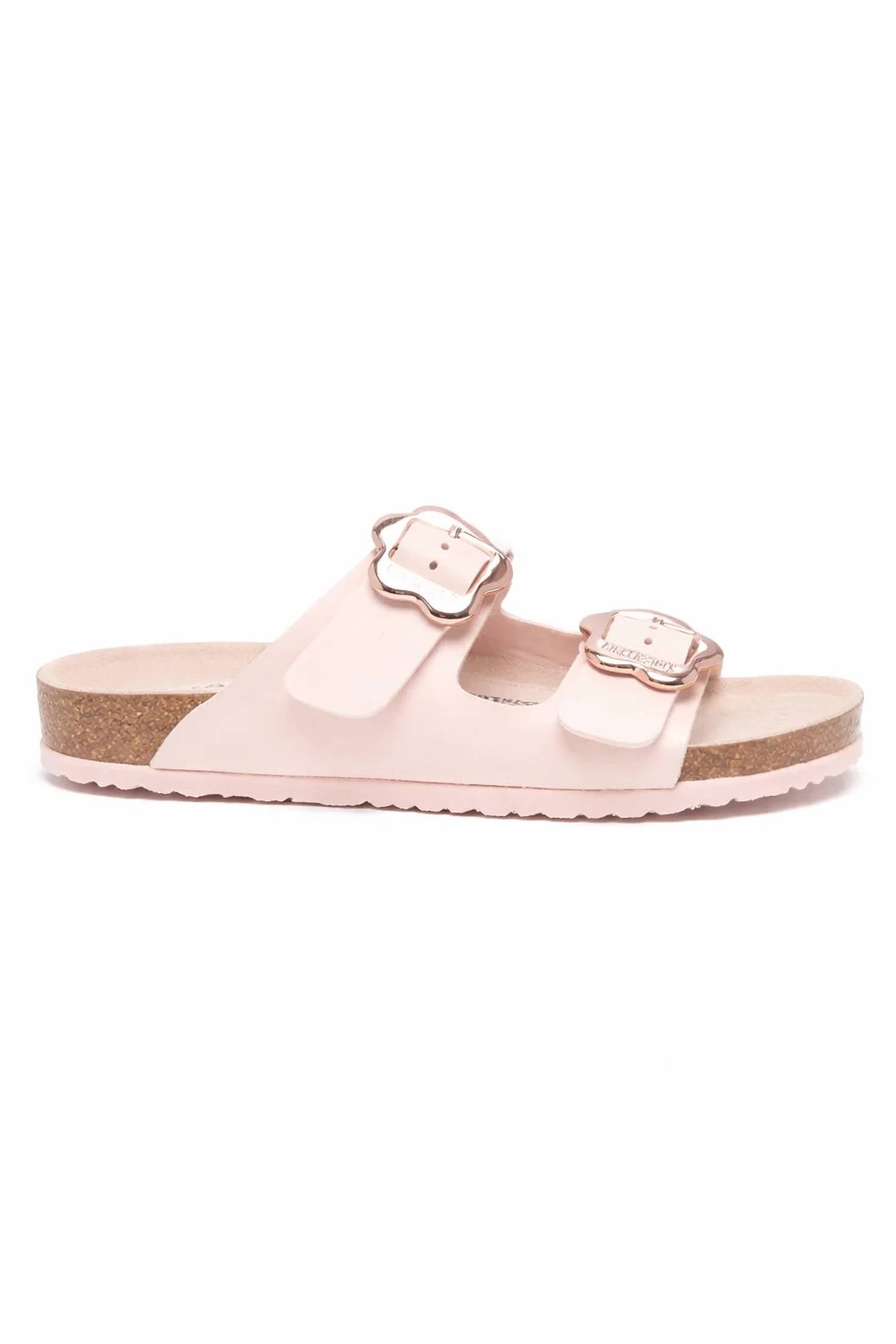 Girl's Arizona Flower Sandals In Rose