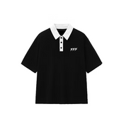 Men's 333 Old Money Polo Shirt Black 333oldmoney-blk