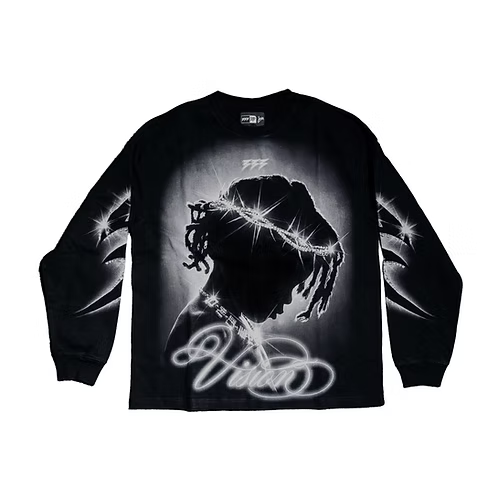 Men's 333 Blessed Kid Long Sleeve T-Shirt Black 333-ls-blessedkid