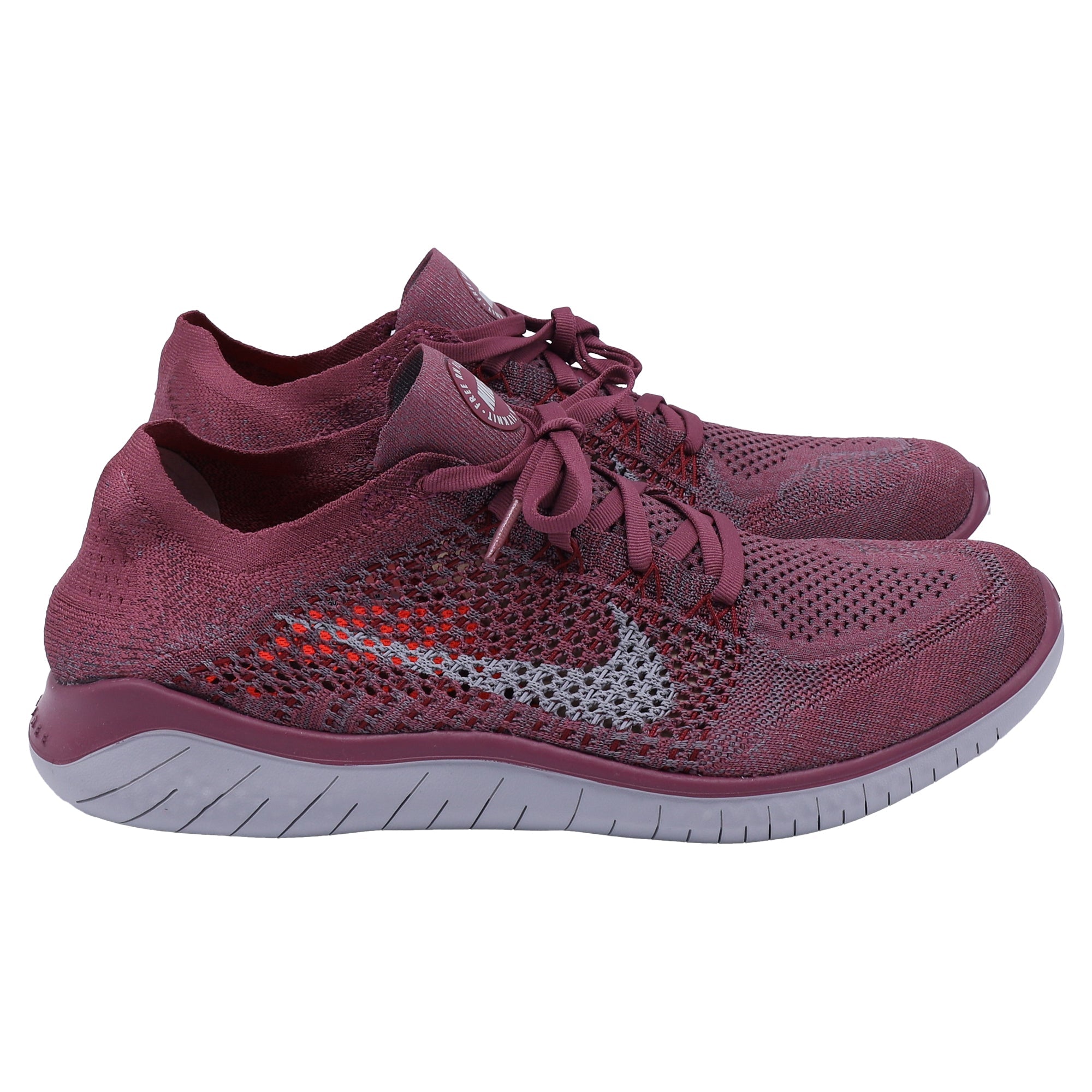 Nike Free RN Flyknit Sneakers in Vintage Wine Polyester