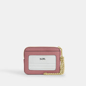 Coach Outlet Zip Card Case In Signature Leather