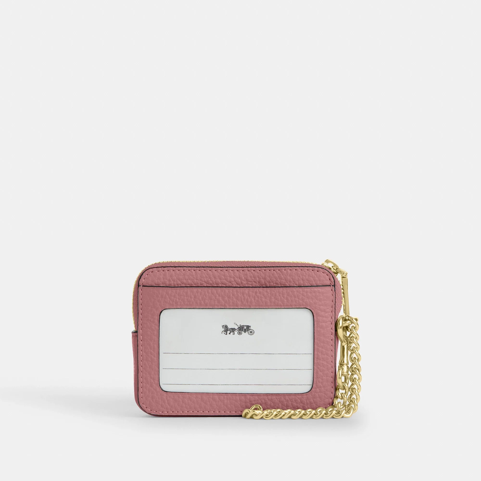 Coach Outlet Zip Card Case In Signature Leather