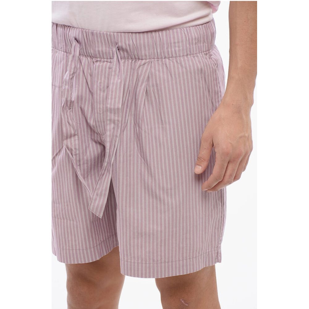 Birkenstock TEKLA Striped Cotton Shorts with Drawstring Men's Waist
