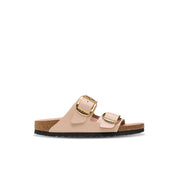 Women's Arizona Big Buckle Narrow Sandal In High Shine New Beige