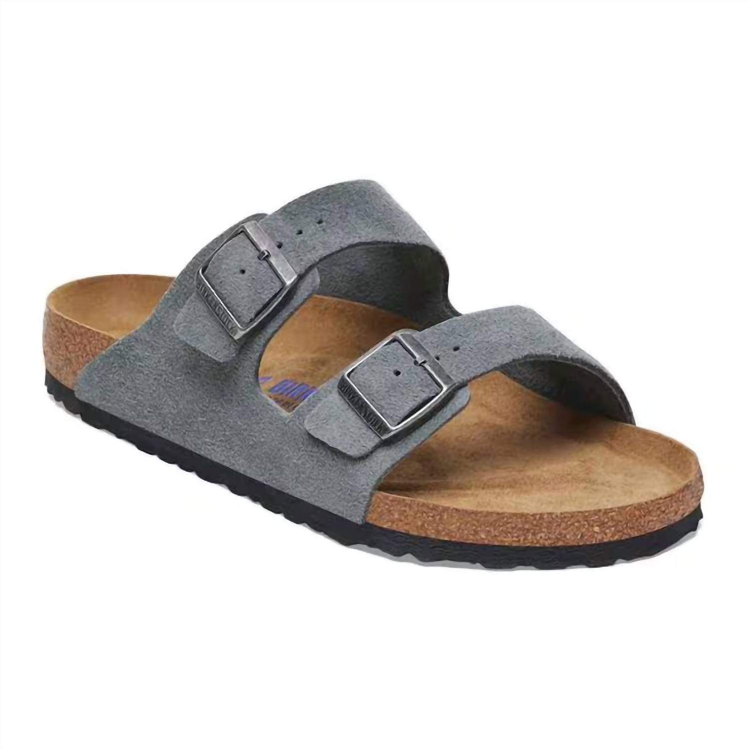 Men's Arizona Soft Footbed Sandal In Basalt Grey