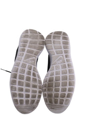 Nike Roshe Run Premium Plus Striped Sneakers in Black and White Nylon