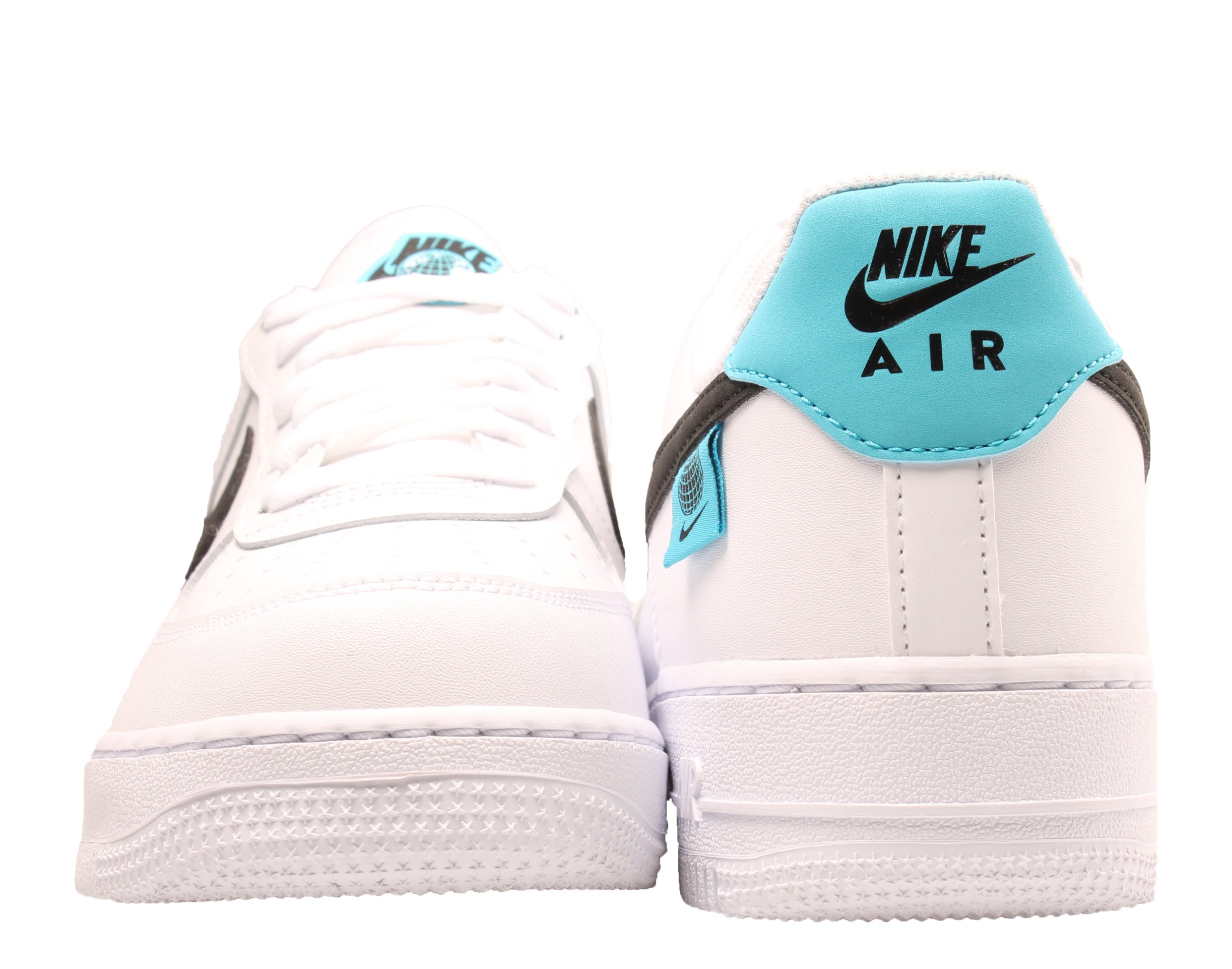 Men's Nike Air Force 1 '07 WW White/Black-Blue Fury Basketball Shoes CK7648-100