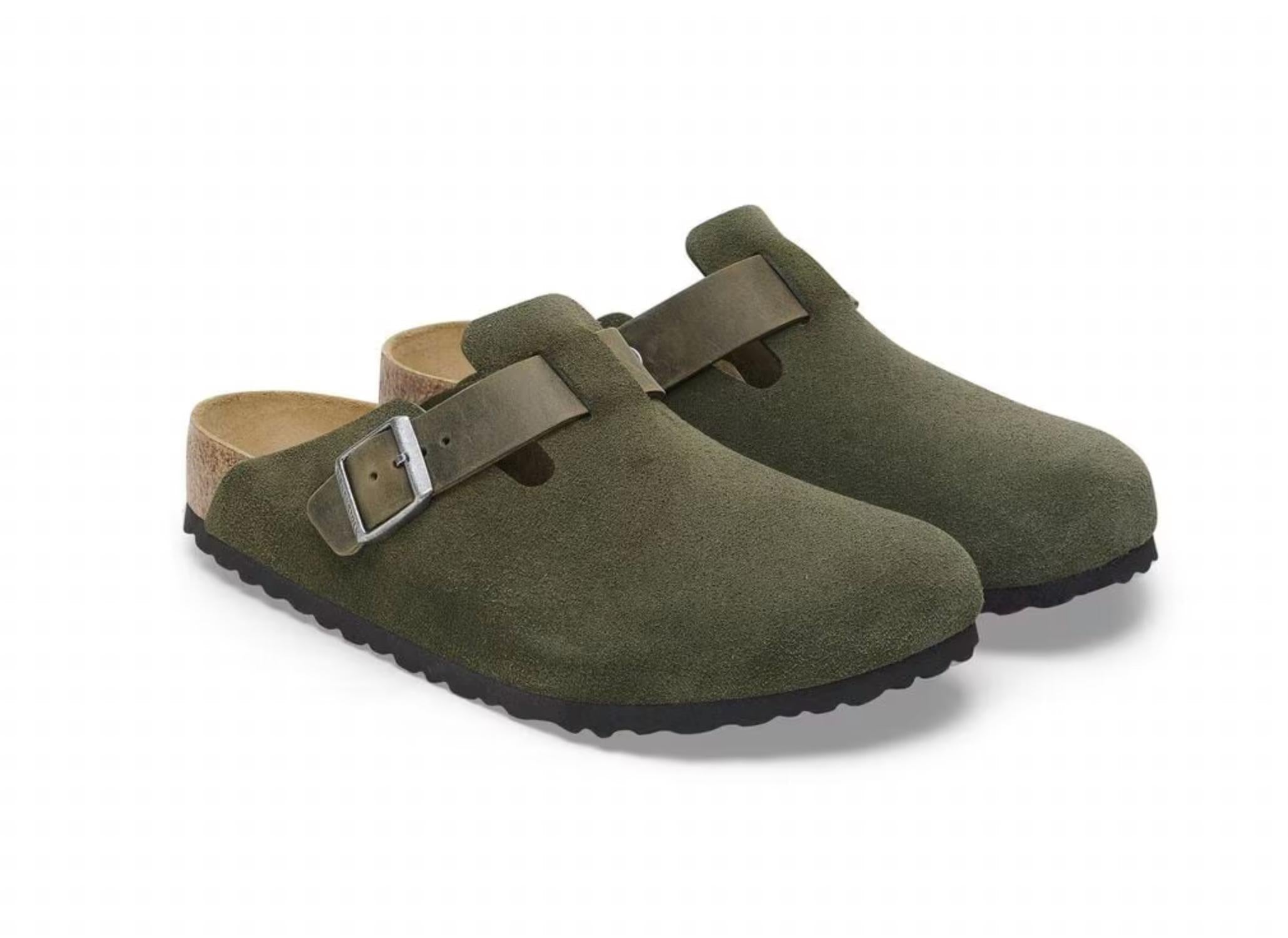Women's Boston Suede Sandal In Thyme