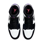 Nike Air Jordan 1 Mid SE White / Court Purple-Black  852542-105 Men's