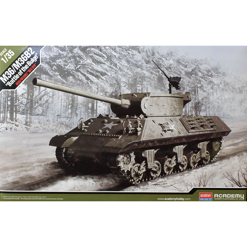 Academy 1/35 M36/M36B2 Battle Of The Bulge Plastic Model Kit