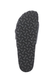 Black Madrid Big Buckle Sandals