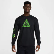 Men's Nike ACG Black Ants Long-Sleeve T-Shirt - Black/Green