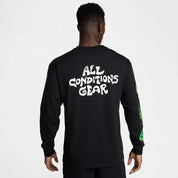 Men's Nike ACG Black Ants Long-Sleeve T-Shirt - Black/Green