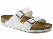 Unisex Arizona Birko-Flor Narrow Sandal In White