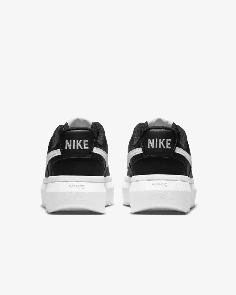 Women's Nike Court Vision Alta DM0113-002 Sneakers Black Leather Low Top Shoes