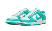 Men's Nike Dunk Low DV0833-101 Sneakers White Clear Jade Leather Casual Shoes