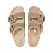 Women's Arizona Shearling Sandals In Taupe