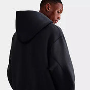 Nike Tech Oversized Fleece Hoodie Mens Gray Kangaroo Pocket Pullover JAX1056